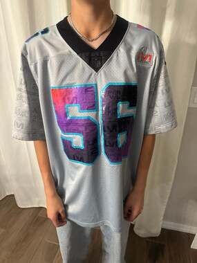 Nike NFL Super Bowl LVI 56 Limited Edition Game Football Jersey - Gray